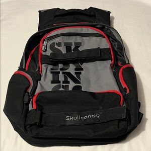 Skullcandy Red and Black Backpack